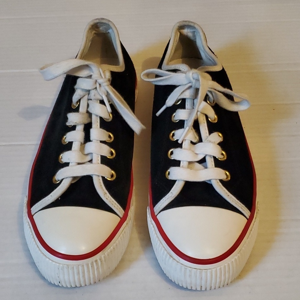 Sandro Women's Black Anouk Suede Sneakers sz 7 - Picture 2 of 11